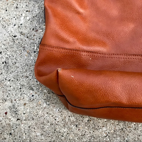 Sole Society Vegan Leather Tote in Cognac - Picture 3 of 5